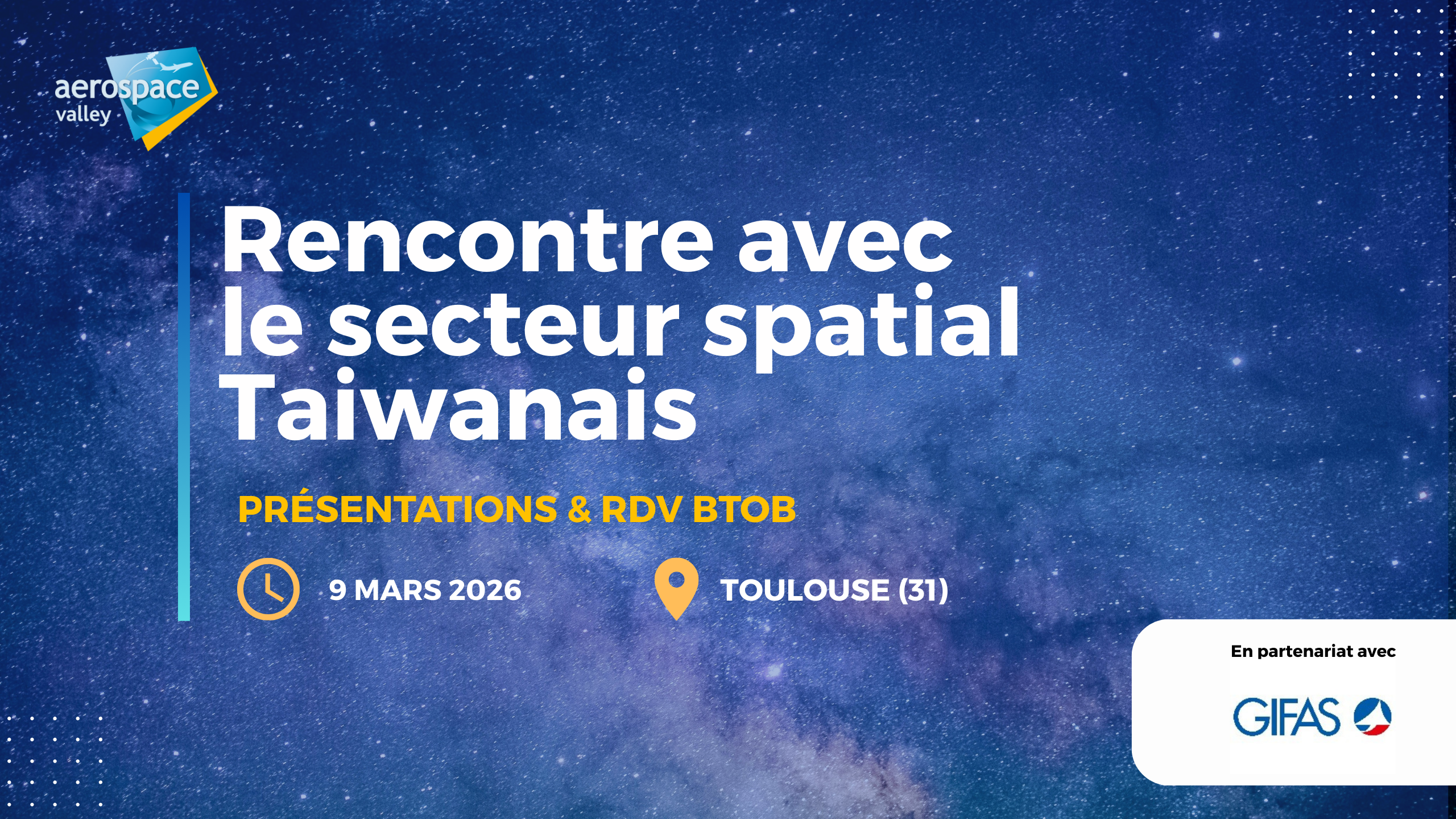 Rencontre avec le secteur spatial Taiwanais